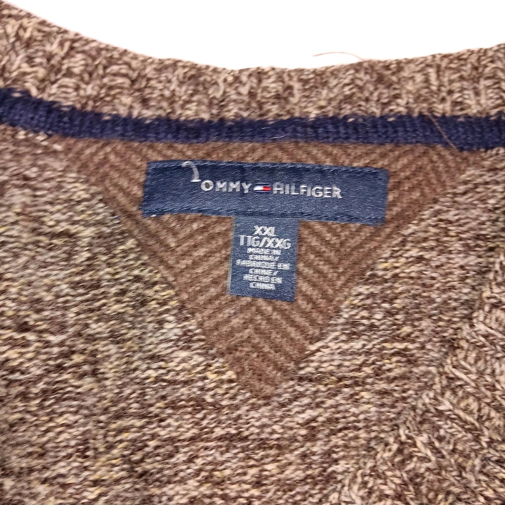 Mens vintage grandpa sweater vest 100%wool only one defect as pictured XXL - Picture 4 of 16